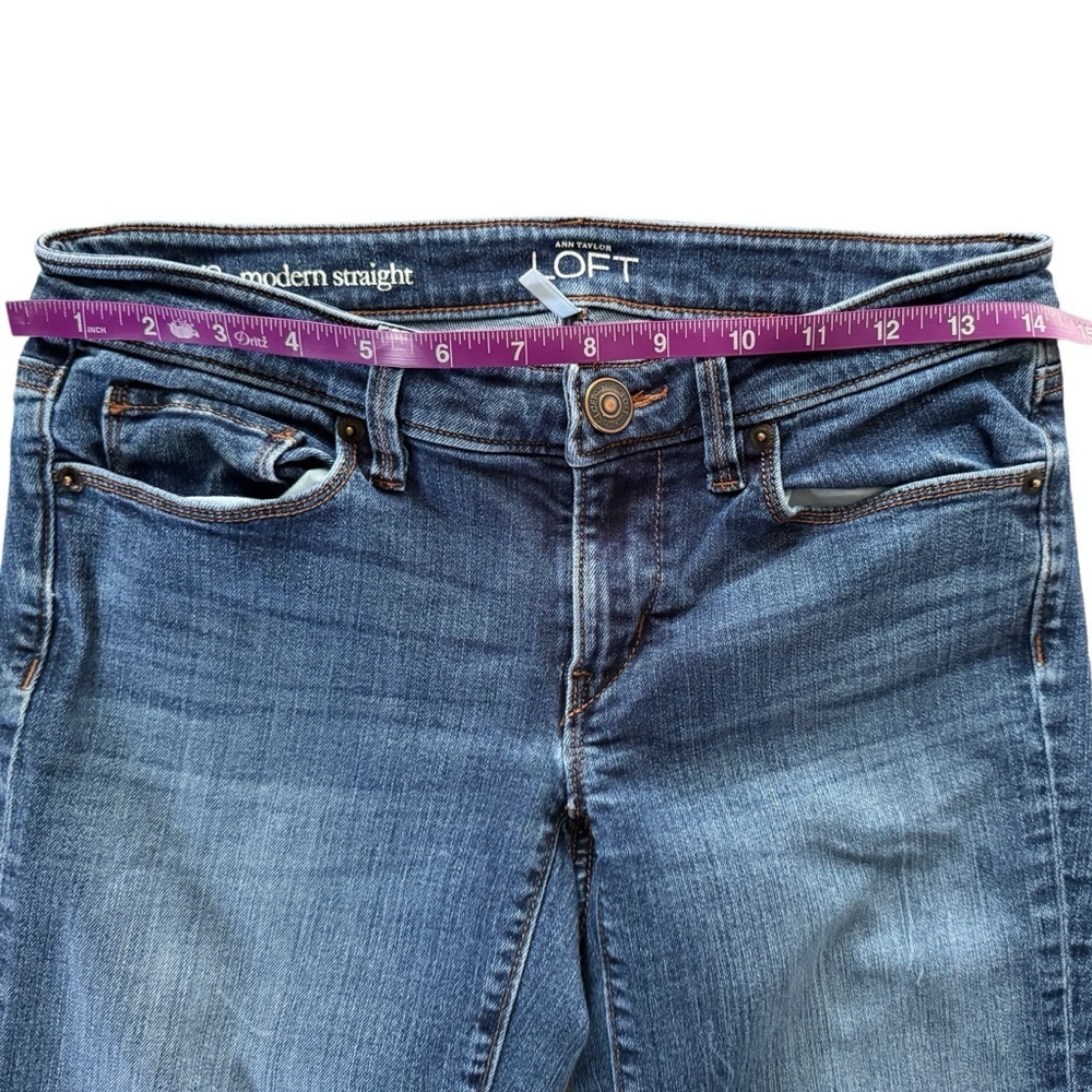 LOFT Ann Taylor jeans women’s 26 Modern Straight size 2 S525 - Picture 5 of 10